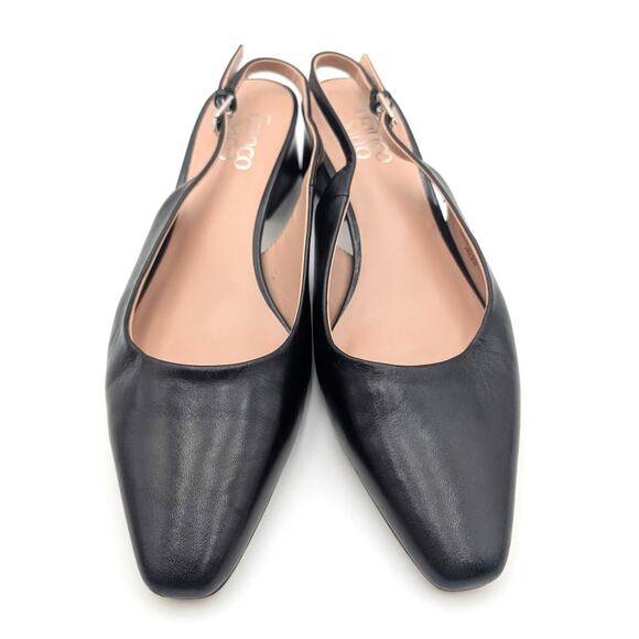 Franco Sarto Jacer Block Heel Slingback Pump Women's Black Size US8M EU38.5 - Picture 2 of 11